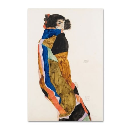 Egon Schiele 'Moa' Canvas Art,16x24